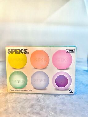 SPEKS Gump Memory Gel Stress Balls - Pastel Multi-Color Set of 6!